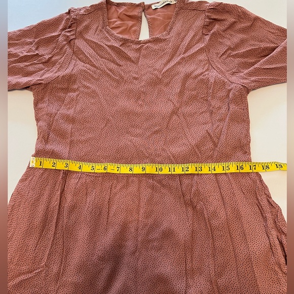 Abercrombie Smock Dress Mauve Size Small - Picture 10 of 14